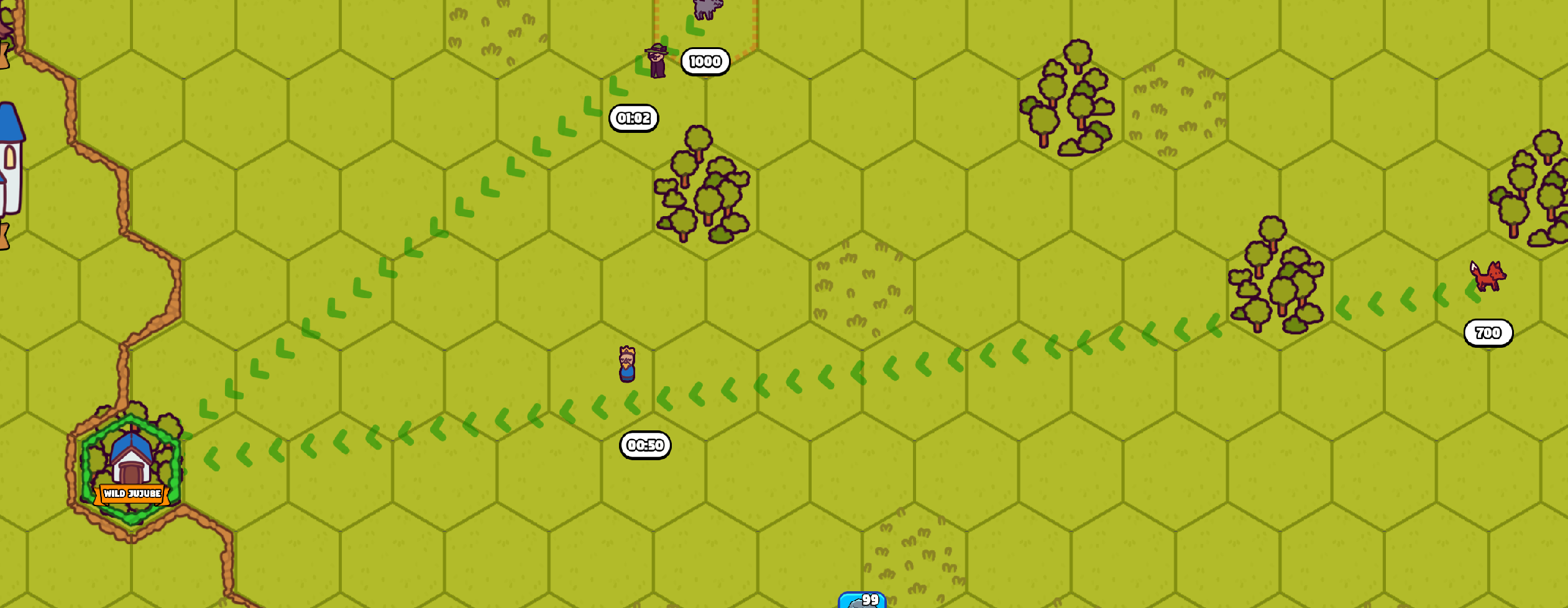 Shared hex world map